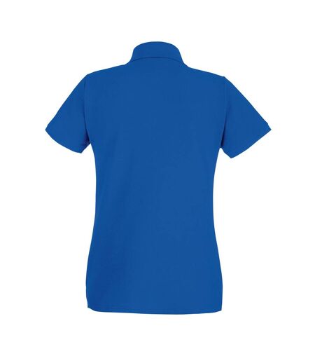 Fruit Of The Loom Ladies Lady-Fit Premium Short Sleeve Polo Shirt (Royal)