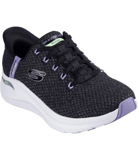 Womens/ladies 2.0 good energy arch fit trainers black Skechers