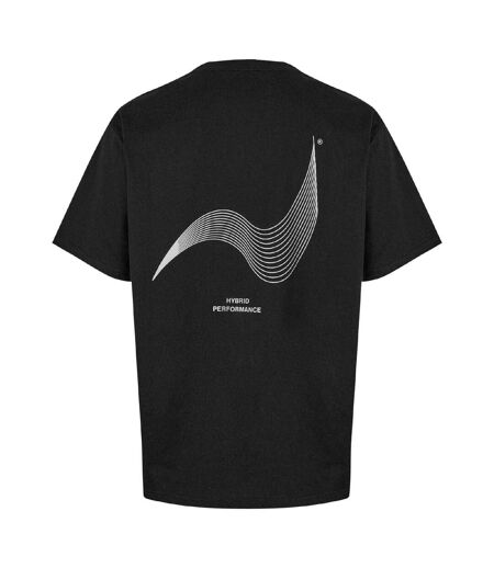 T-shirt Manches Courtes Homme Noir Hybrid Performance