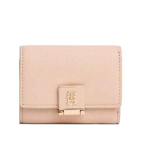 Portefeuille rose pastel femme tommy hilfiger trifold