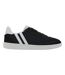 Mens Lyon Leather Cupsole Trainers Black White Patrick-1