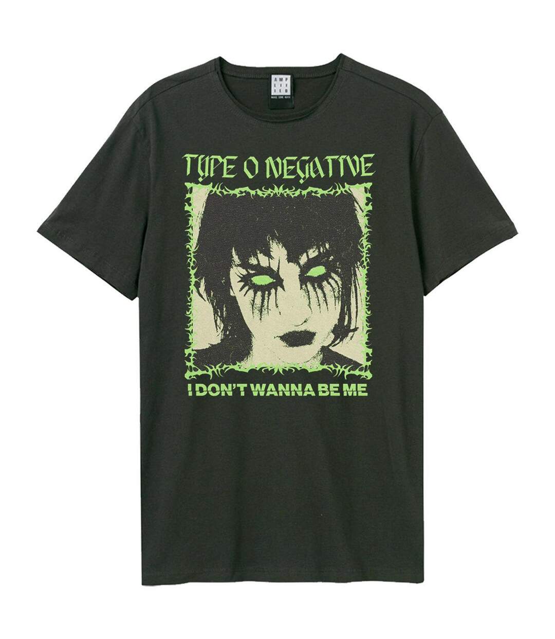 Unisex Adult I Don´t Wanna Be Me Type O Negative T-shirt Charcoal Amplified-1