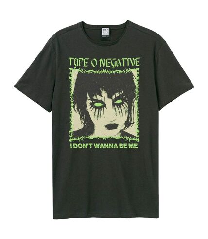 T-shirt don´t wanna be me adulte charbon Amplified