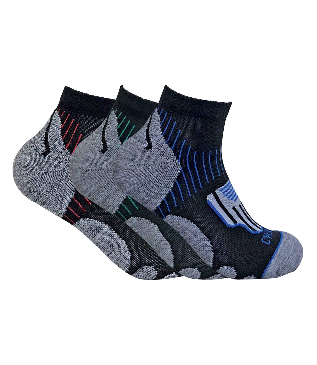 3 Paires Chaussettes Cyclisme Homme Sport Basses