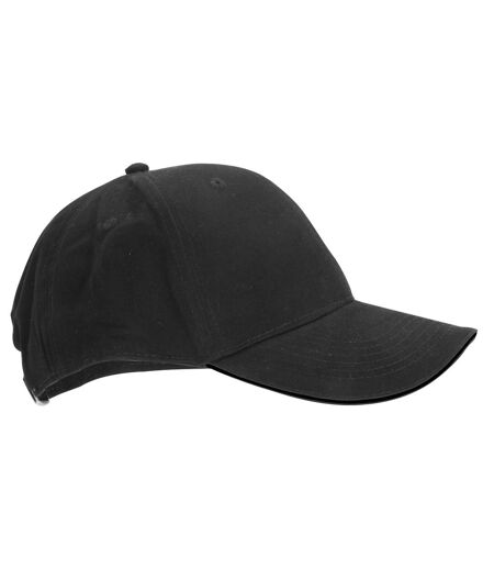Beechfield® Adults Unisex Athleisure Cotton Baseball Cap (Pack of 2) (Graphite Grey/Black)