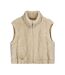 Gilet sans manches effet fourrure beige femme teddy smith lou-1