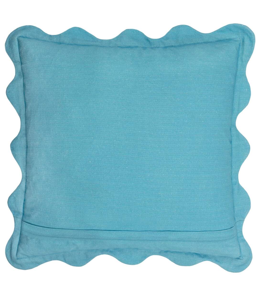 Scalloped crustaceans cushion cover 50cm x 50cm orange/aqua Furn