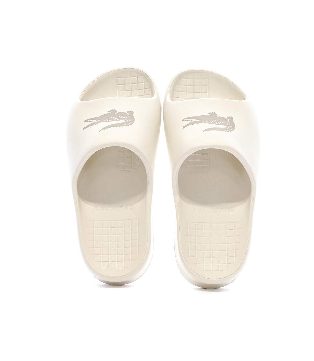 Claquettes beiges femme lacoste serve slide 2.0-3
