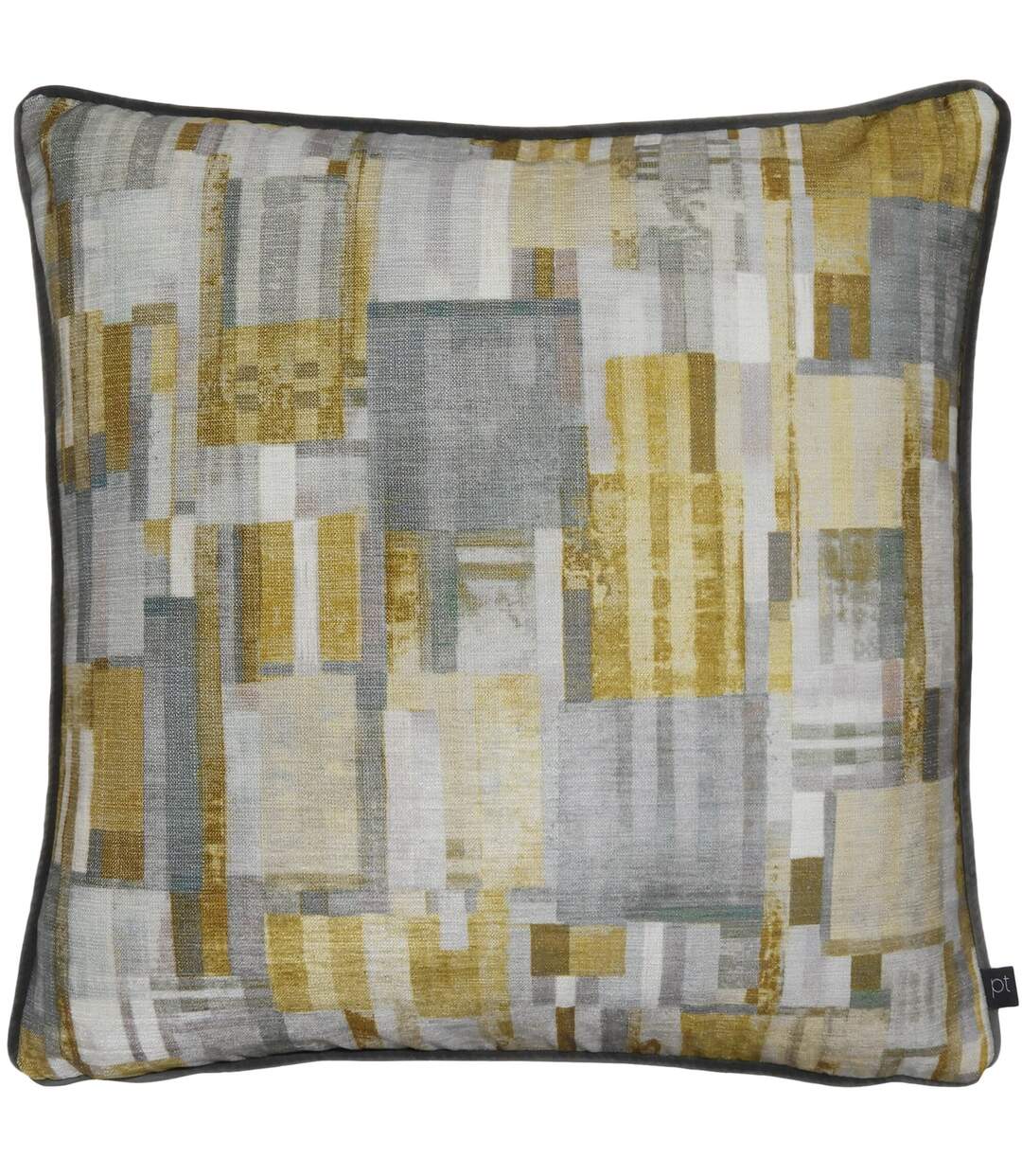 Gisele geometric cushion cover 50cm x 50cm amber Prestigious Textiles