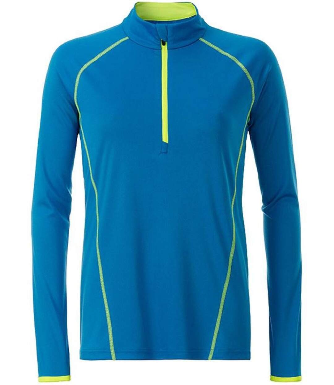 Maillot running respirant manches longues - Femme - JN497 - bleu vif-2