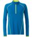 Maillot running respirant manches longues - Femme - JN497 - bleu vif