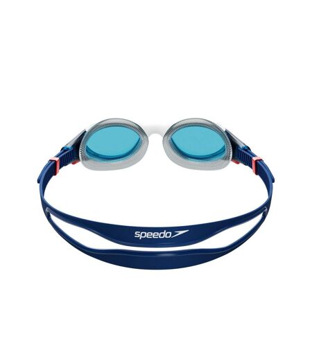 Mens Biofuse Swimming Goggles Blue White Red Speedo