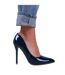 Ballerines Larges kyra femme bleu marine Where´s That From