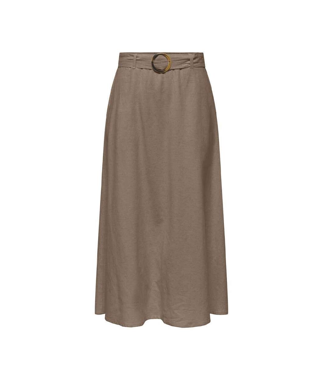 Jupe taupe femme jdy milan-3