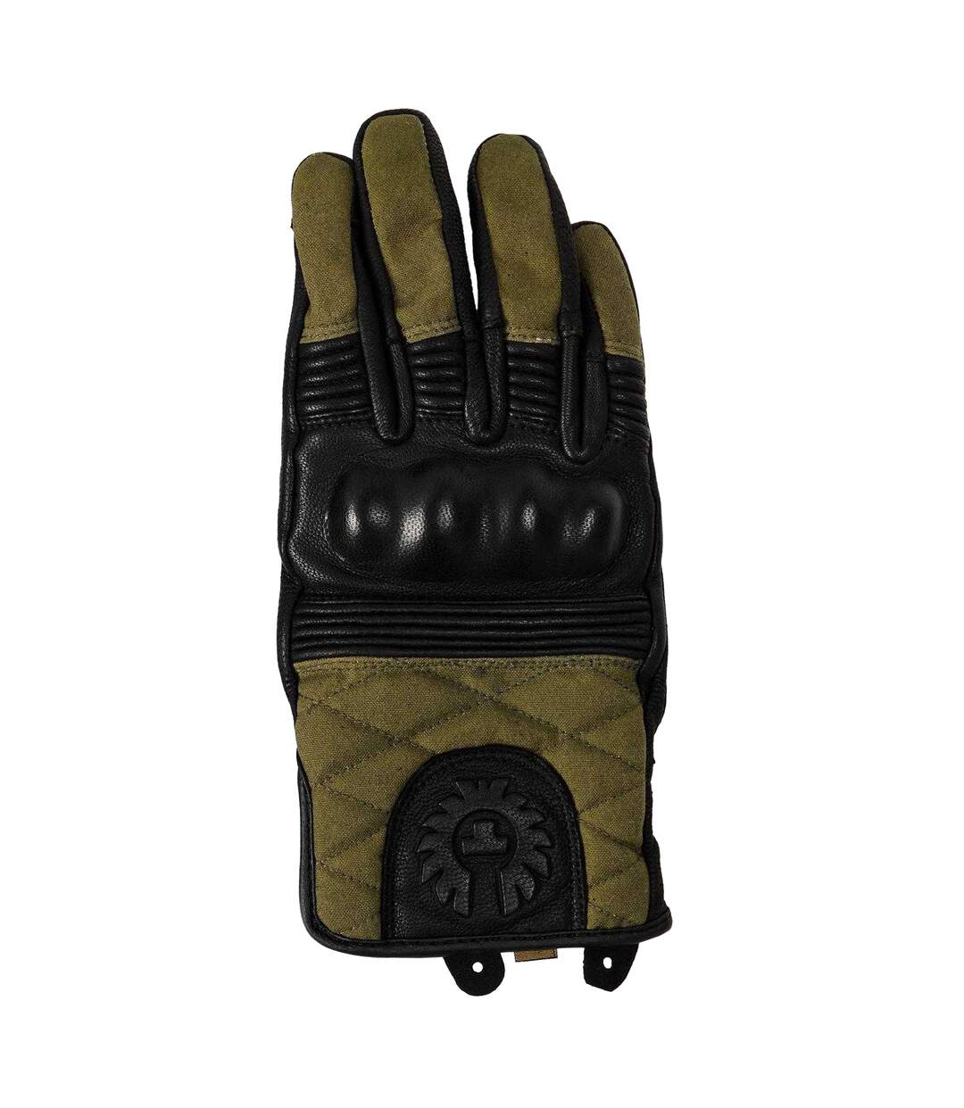 Mens Hampstead Leather Gloves Black Forest Green Belstaff-1