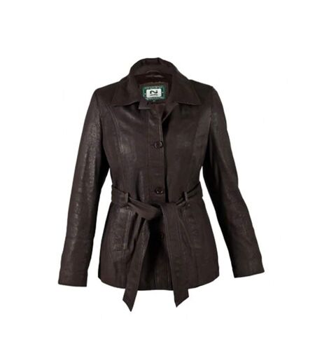 Veste classic femme chocolat Eastern Counties Leather