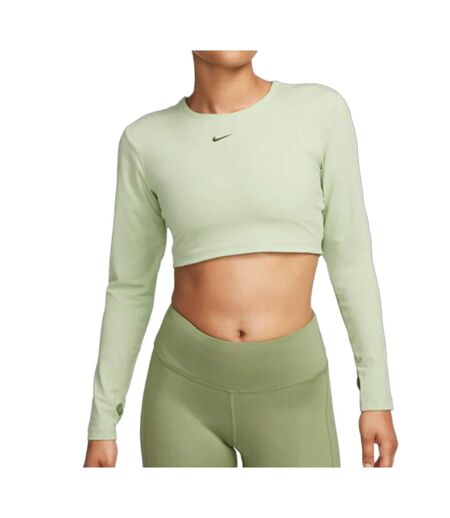 T-Shirt vert femme nike crop - l