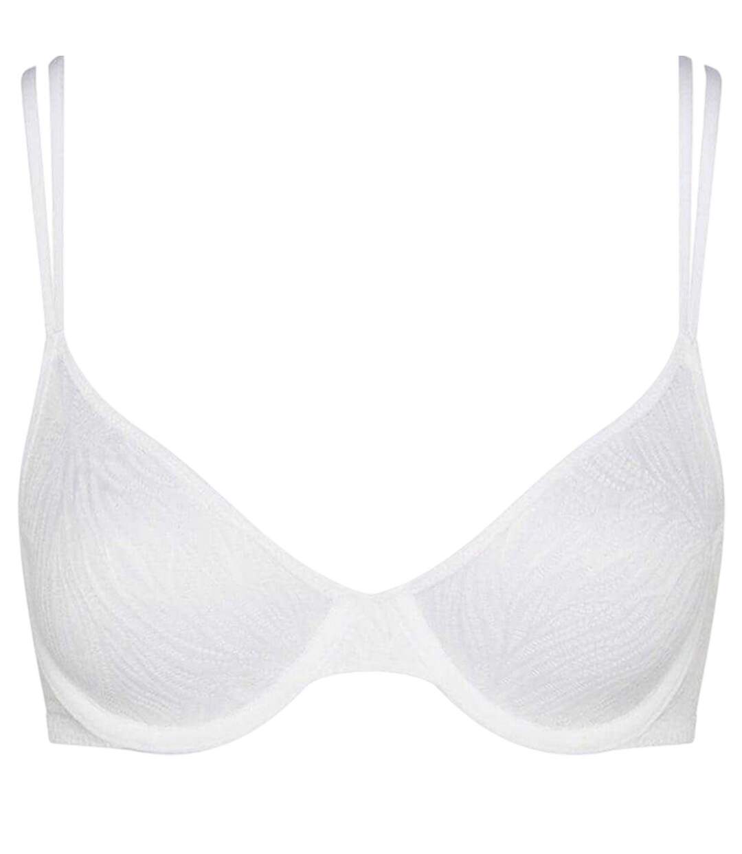 Womens/ladies Demi Unlined Bra White Calvin Klein-2