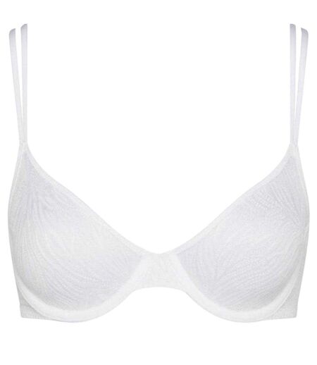 Womens/ladies Demi Unlined Bra White Calvin Klein