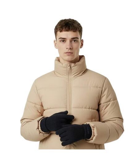 Unisex Adult Knitted Fleece Gloves Navy Jack Wills