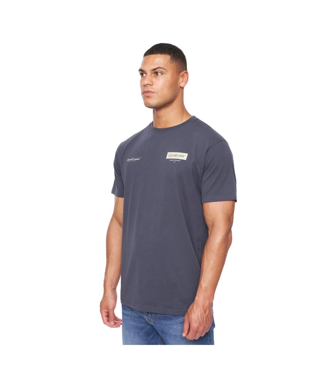 Mens Mersak T-shirt Navy Duck And Cover-3