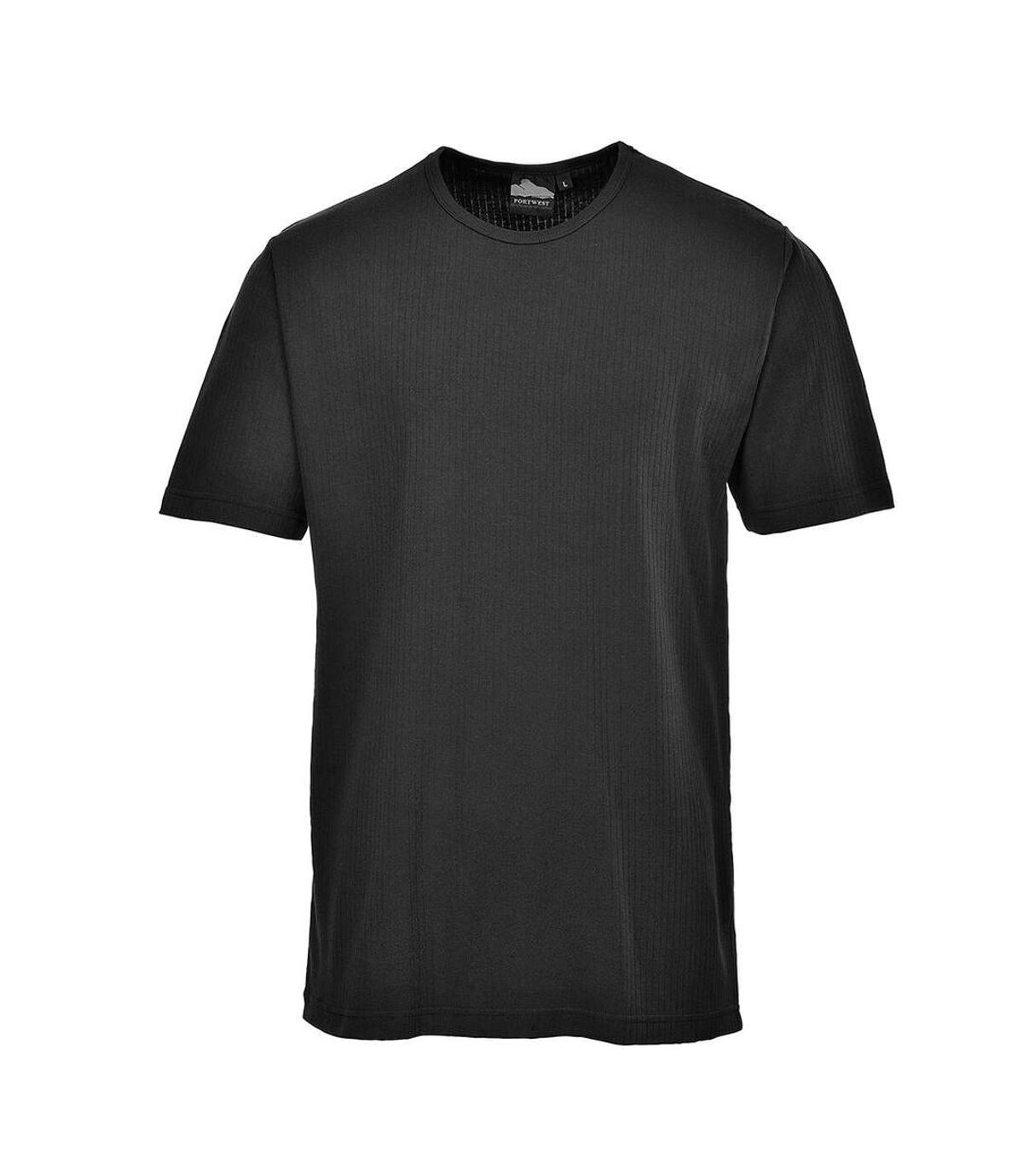 Portwest Mens Thermal T-Shirt (Black)