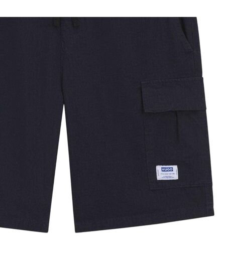 Mens Cargo Shorts Blue Hugo