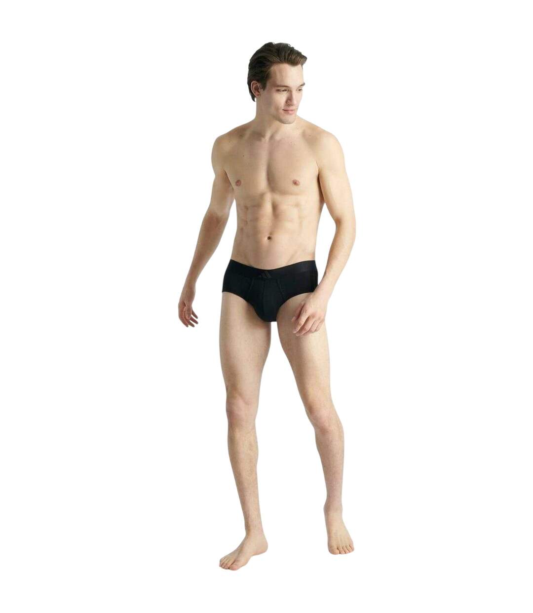 Lot De 2  Slips Motif/style Uni Homme Noir Adidas-4