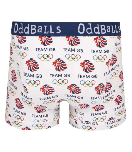 OddBalls - Caleçon Homme Team GB | Sous-vêtement Coton Doux et Respirant