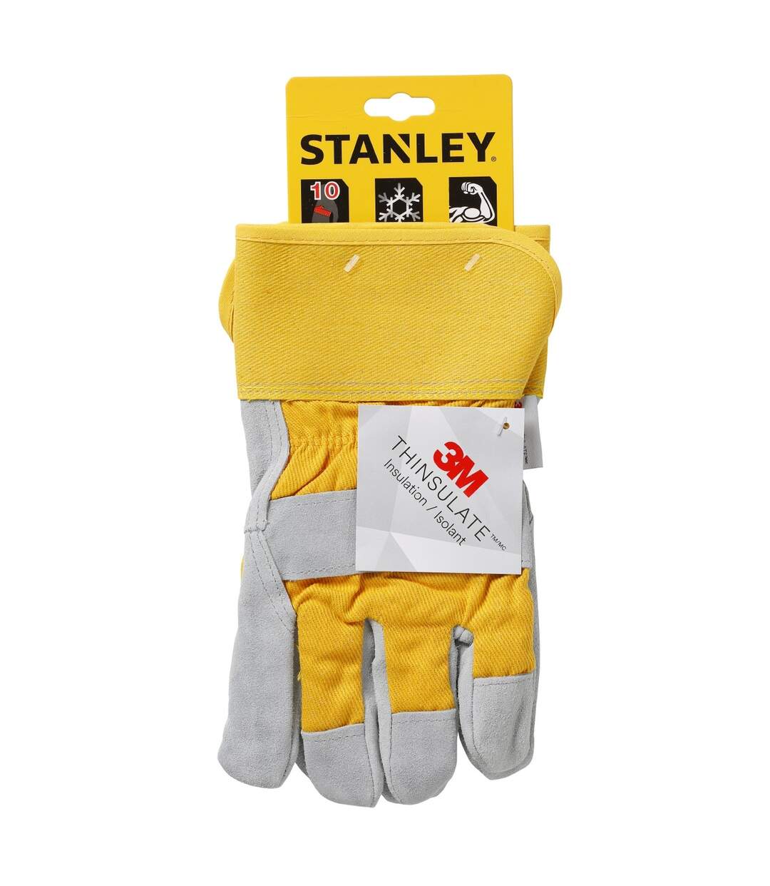 Gants de manutention adulte taille unique gris / jaune Stanley-2