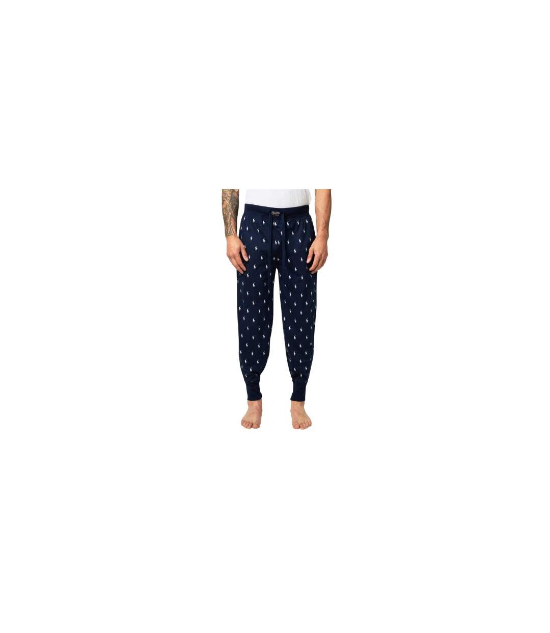 Mens Cotton Unicorn Jogging Bottoms Navy Ralph Lauren-1