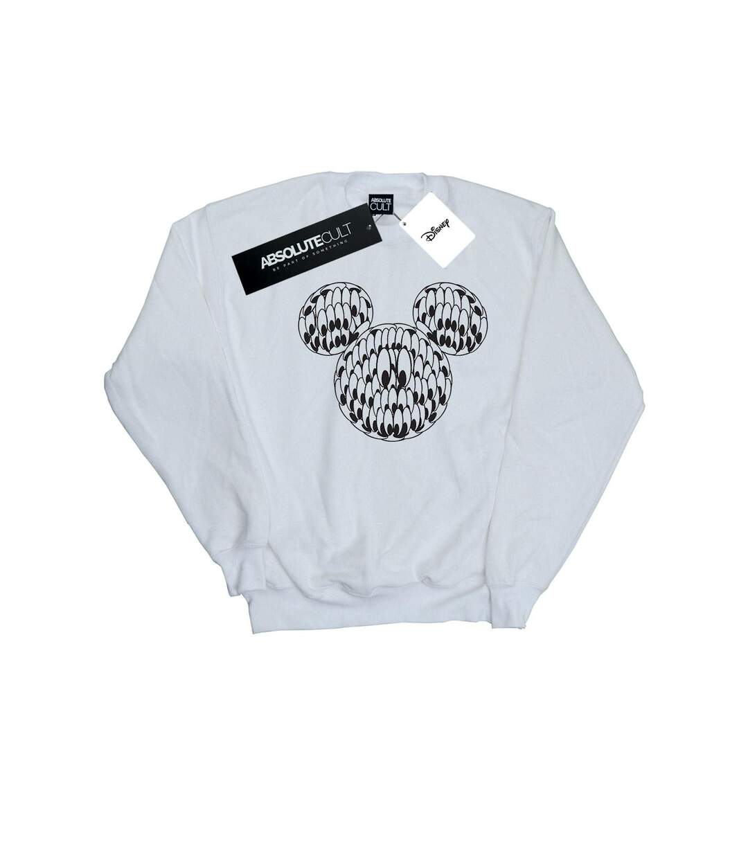 Disney Sweatshirt Womens/Ladies Mickey Mouse Head Of Eyes (Blanc) - UTBI28040-1