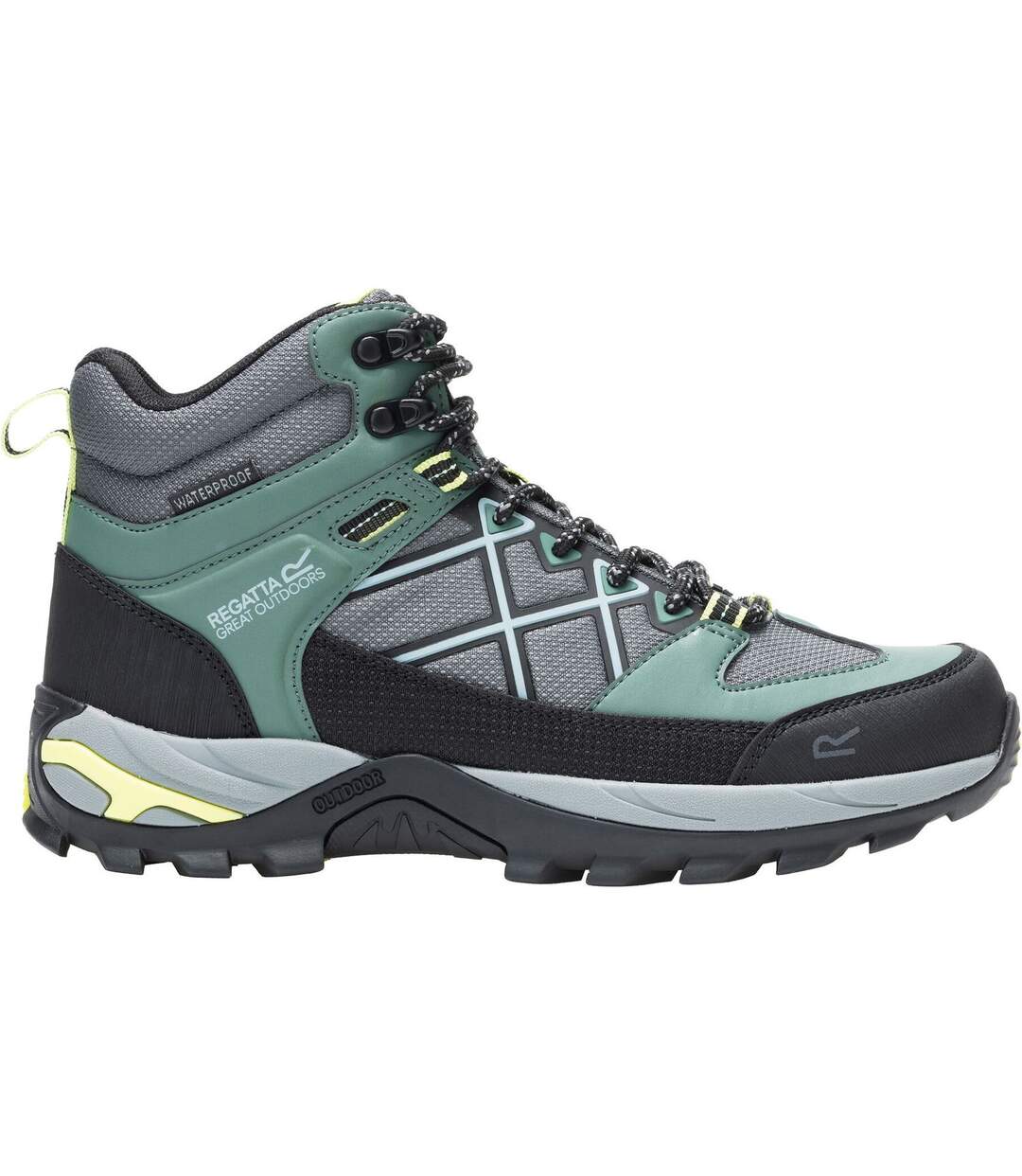 Womens/ladies Samaris Iii Walking Boots Spruce Green Wild Lime Regatta-1
