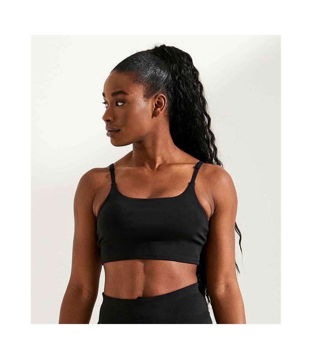 Brassière De Sport Just Cool Femme Noir Vif Awdis-2