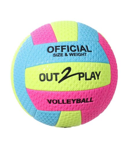 Ballon de beach volley multicolore gomme 260gr - taille unique