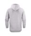 Mens Overhead Melange Full Zip Hoodie Grey Melange Printer-4