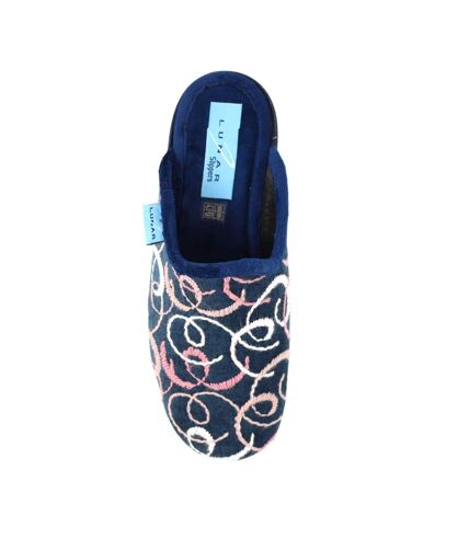 Chaussons mules erin femme bleu marine Lunar