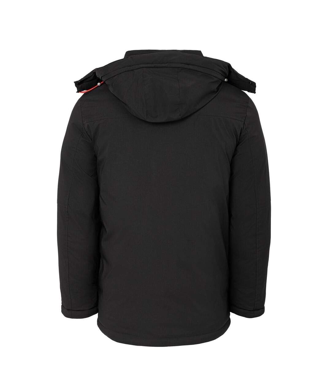 Mens Hooded Puffer Jacket Black Lee Cooper-2