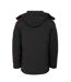 Mens Hooded Puffer Jacket Black Lee Cooper-2