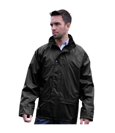 Result Mens Core Stormdri Rain Over Jacket (Black) - UTBC2055