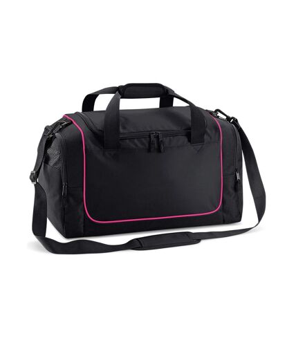 Quadra Teamwear Locker Bag (Black/Fuchsia) (One Size)