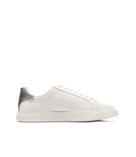 Baskets blanches/silver femme calvin klein jeans laceup