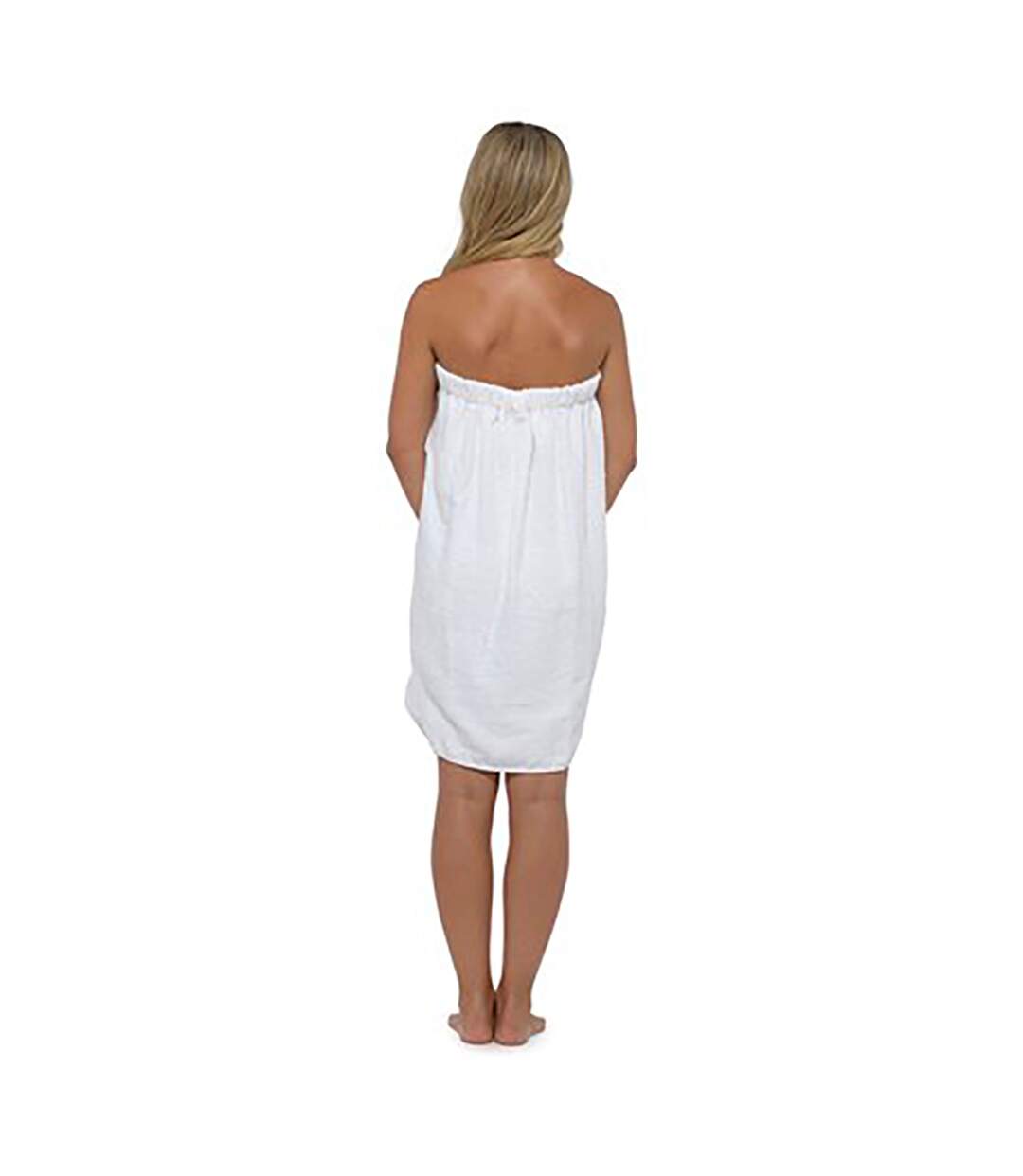 Enveloppe de serviette de bain spa en tissu éponge 100 % coton pour dames-3