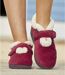 Women's Red Boot Slippers 