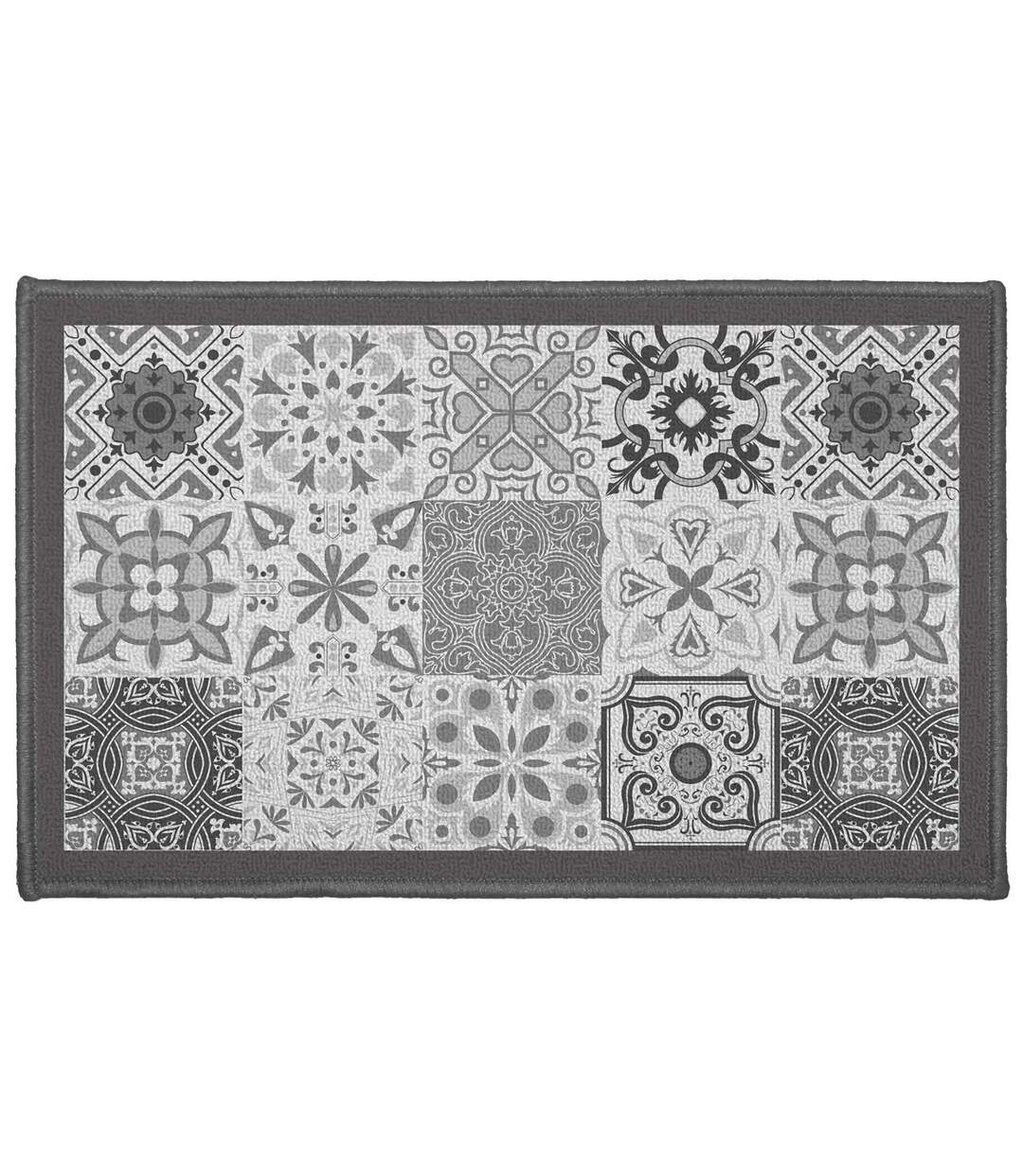 Tapis Déco Rectangle Persane 50x80cm Gris-1