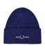 Bonnet Motif Graphique Adulte Bleu Marine Français Fred Perry-1