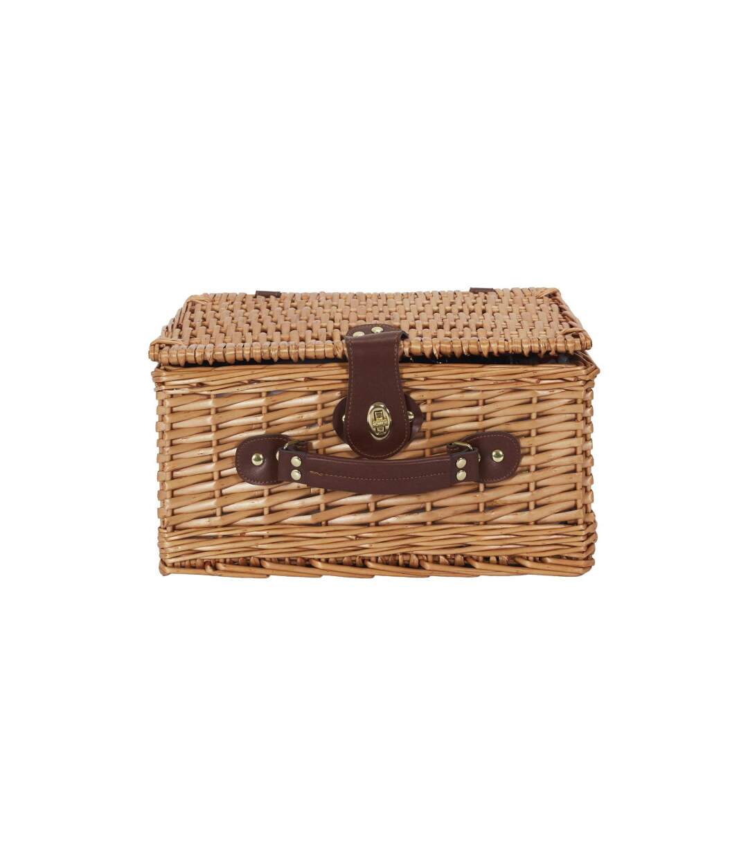 Panier Pique-Nique en Osier Exotique 39cm Marron-2