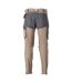 Pantalon De Travail Customised Homme Sable Foncé Gris Pierre Mascot-2