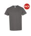 Lot de 5  t-shirts manches courtes hommes gris foncé Gildan-1