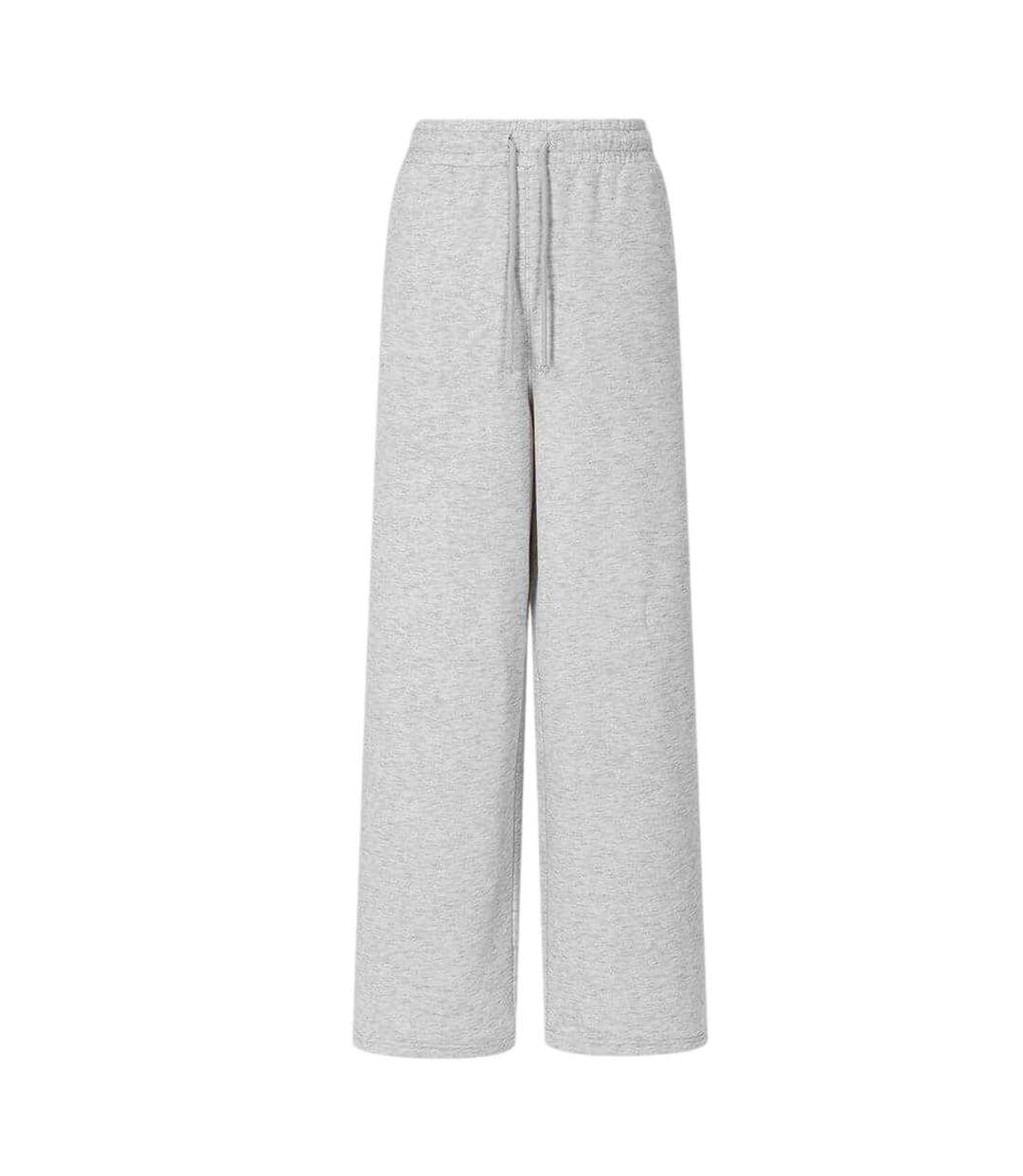 Womens/ladies Polyester Blend Wide Leg Sweatpants Ice Marl Slazenger-1